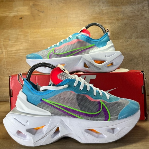 Nike ZoomX Vista Grind Womens Size 7.5 Shoes Sneakers Green Strike Vivid Purple - Picture 1 of 15
